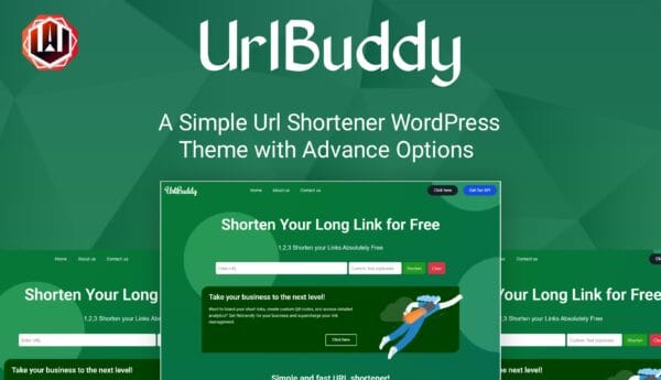 UrlBuddy - Elementor Url Shortener WordPress Theme