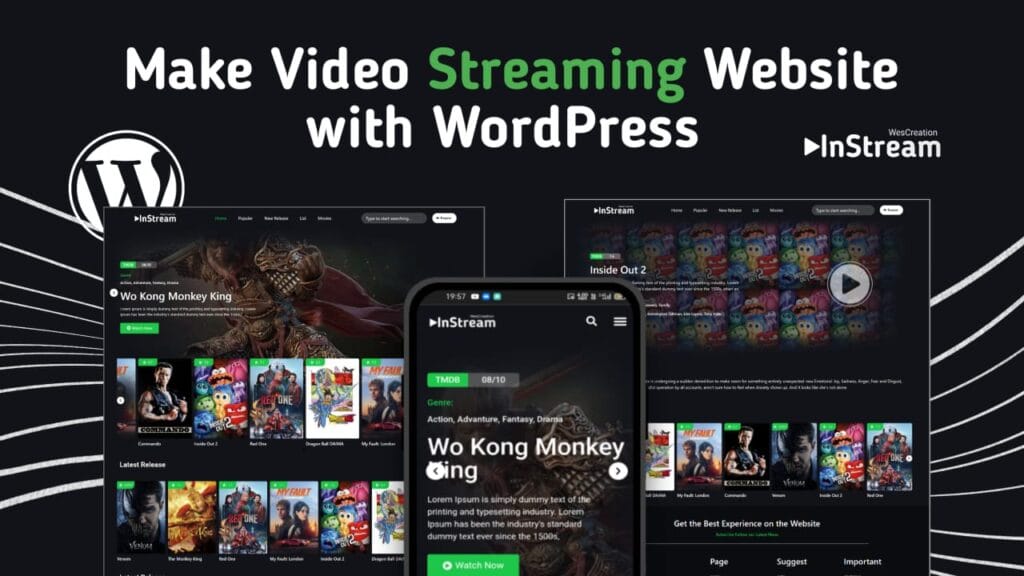 InStream – Movie Streaming Elementor Theme