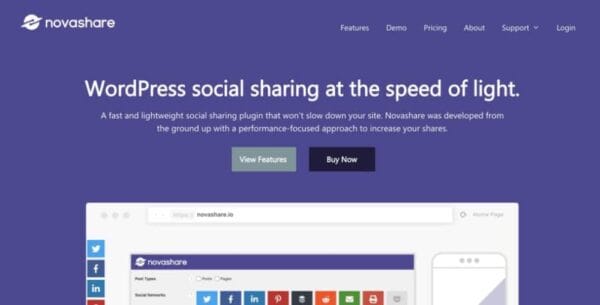 Novashare - WordPress Social Sharing Plugin