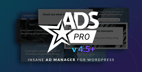 Ads Pro – Multi-Purpose WordPress Advertising Tool