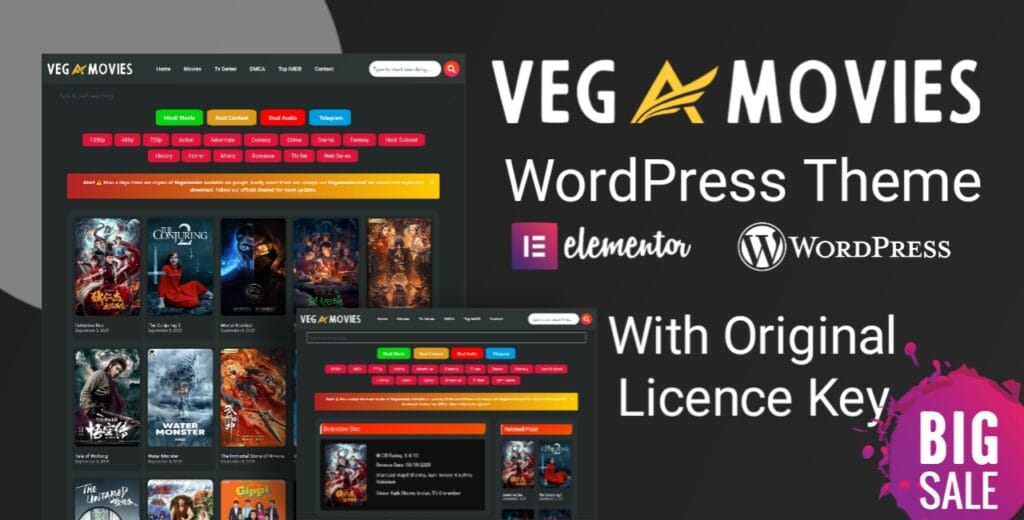 Vegamovies WordPress Theme 1