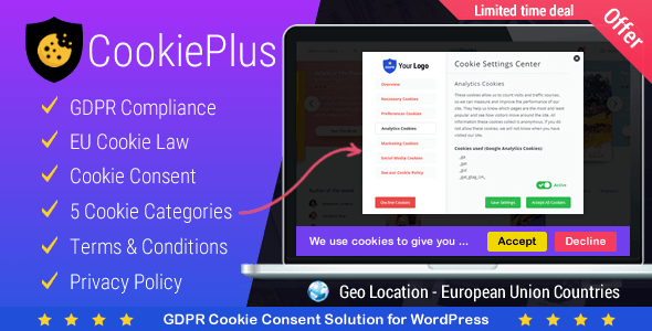 Cookie Plus – GDPR Cookie Consent Solution for WordPress