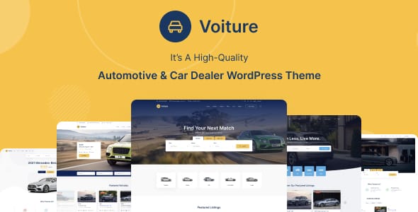 Voiture  Automotive & Car Dealer WordPress Theme
